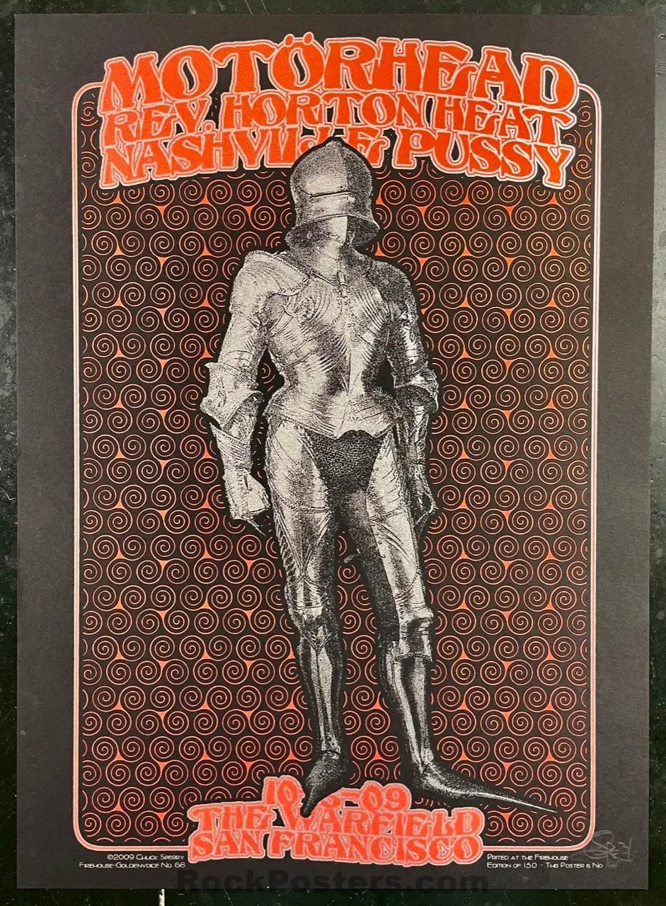 Auction - Motörhead - Chuck Sperry - 2009 Poster - San Francisco - Near Mint Minus 1