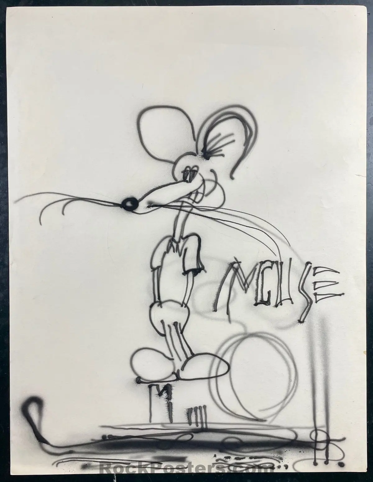 Auction - Stanley Mouse - Airbrush Art - Detroit Institute Of Arts - 1970 Poster & Art - Excellent 1