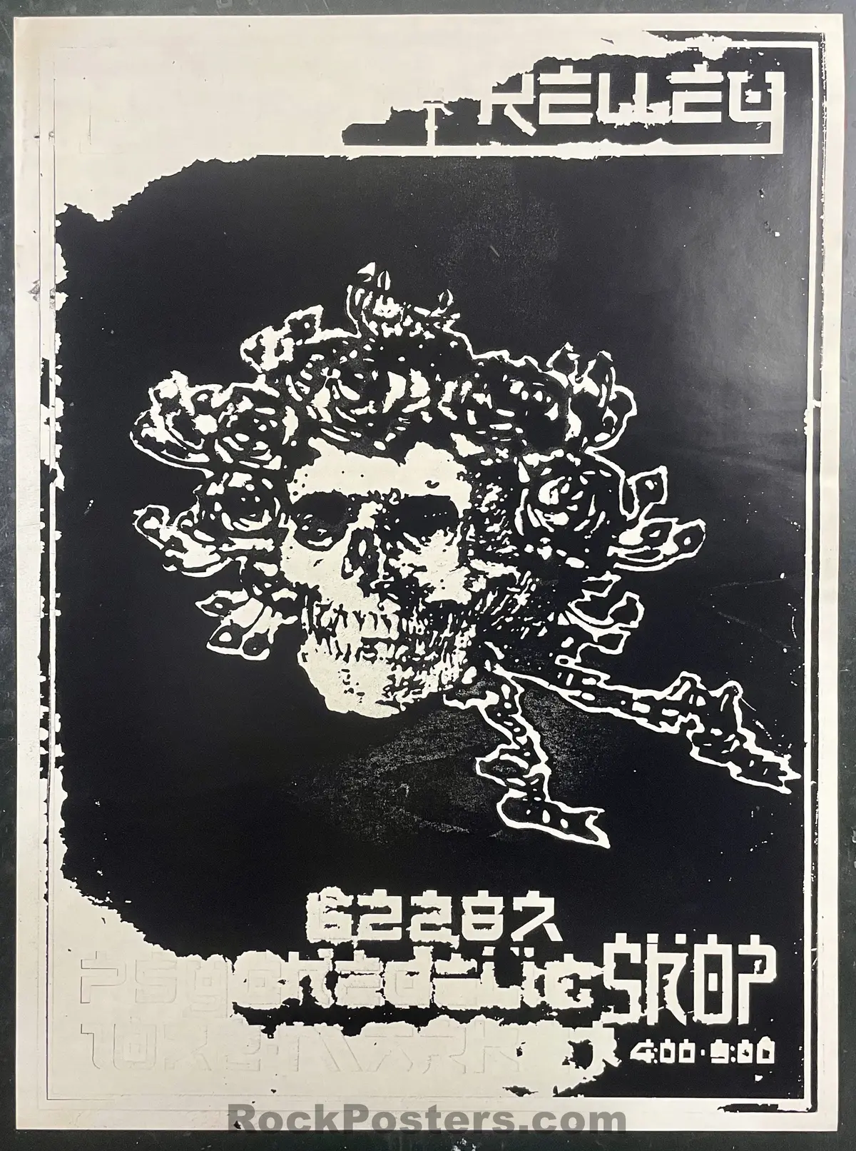 Auction - Mouse & Kelley Art Show - Alton Kelley Signed - Psychedelic Shop - 1987 Decal Poster - Excellent 2