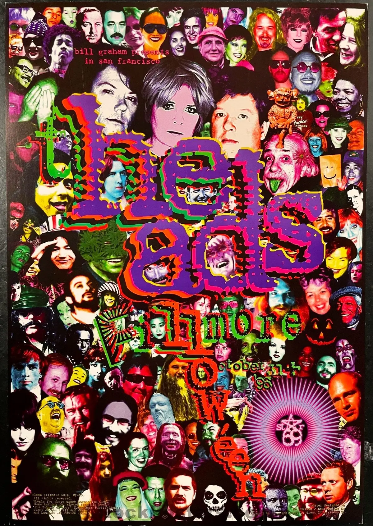 Nf-242 - The Heads - Su Suttle - 1996 Concert Poster - The Fillmore - Near Mint Minus 1