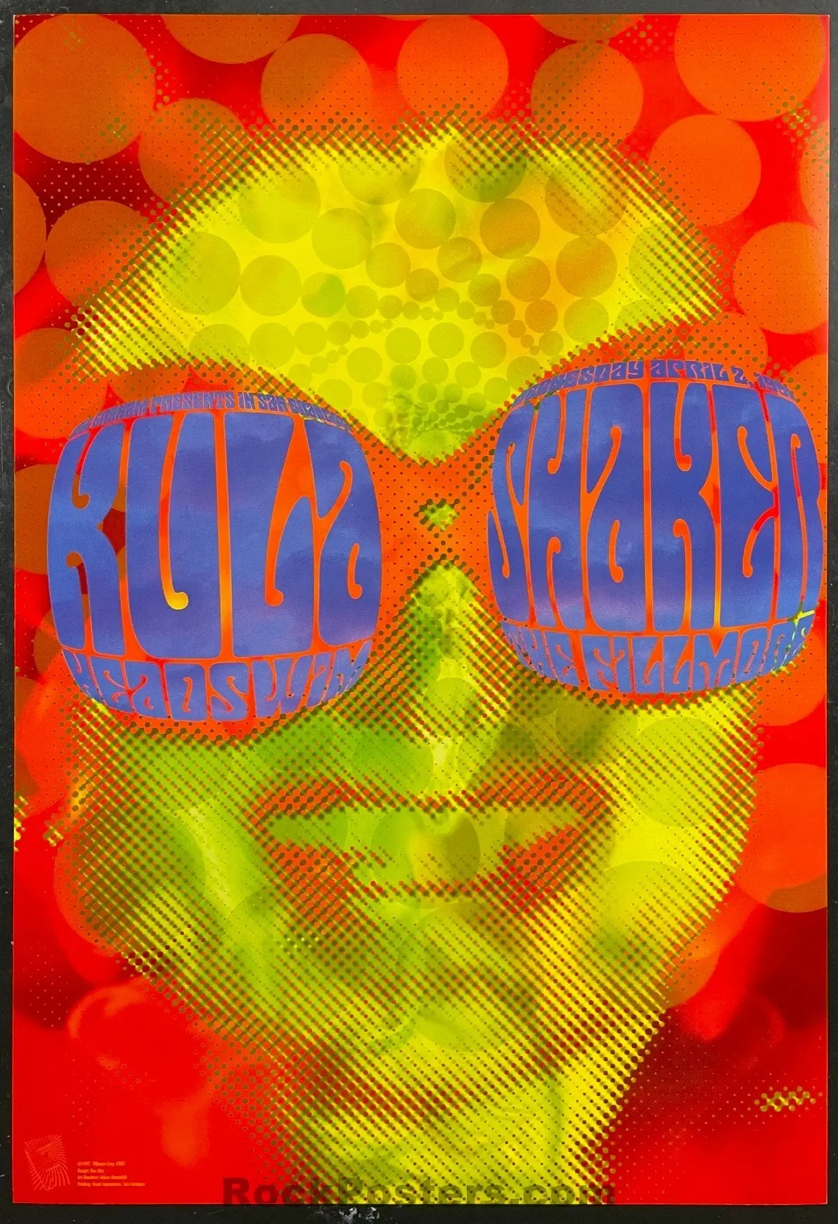 Nf-263 - Kula Shaker - Rex Ray - 1997 Poster - The Fillmore - Mint 1