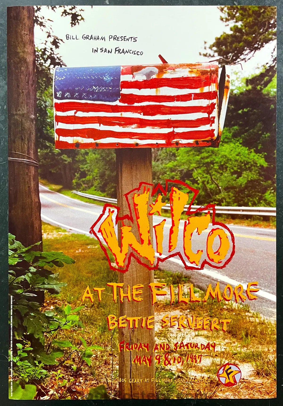 Nf-271 - Wilco - 1997  Poster - The Fillmore -  Near Mint 1