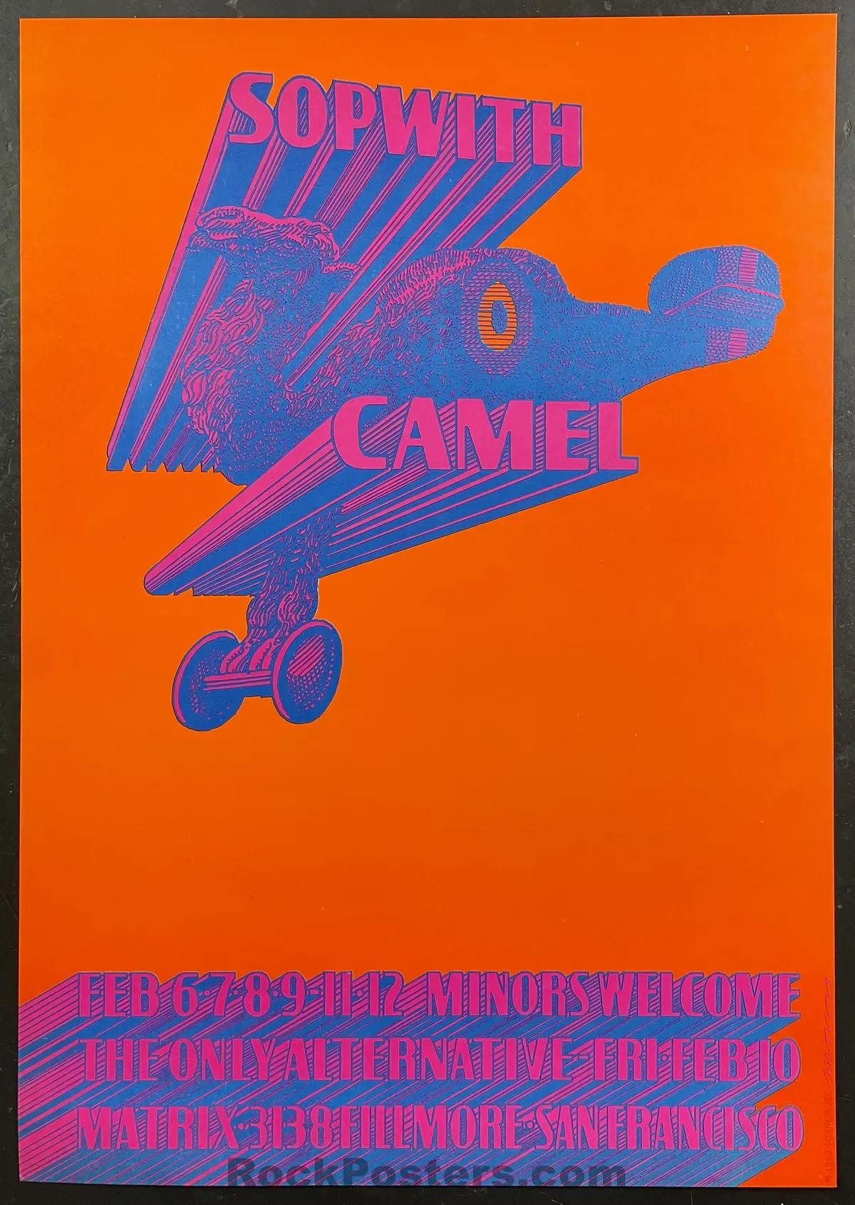 Auction - Neon Rose 5 - Sopwith Camel - 1968 Poster - The Matrix - Excellent 1