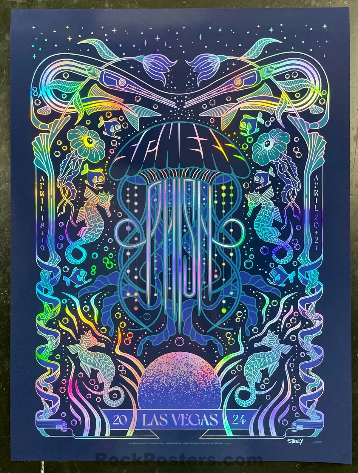 Auction - Phish - Las Vegas '24 - Jellyfish - Brian Steely - Mint 1
