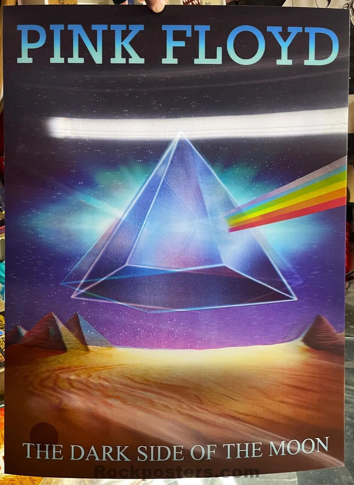 Auction - Pink Floyd - Dark Side Of The Moon - 50Th Anniversary - 3D Lenticular Poster - Mint 1