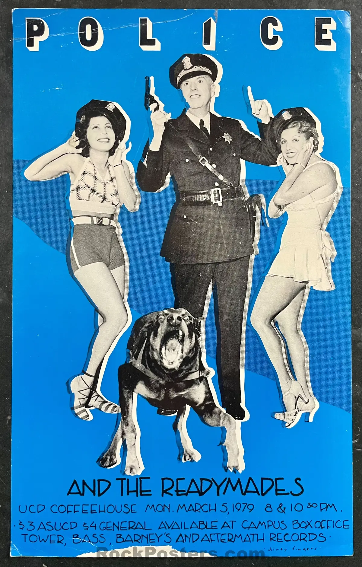 Auction - The Police - Band Signed - Davis, Ca - 1979 Poster - Very Good 1