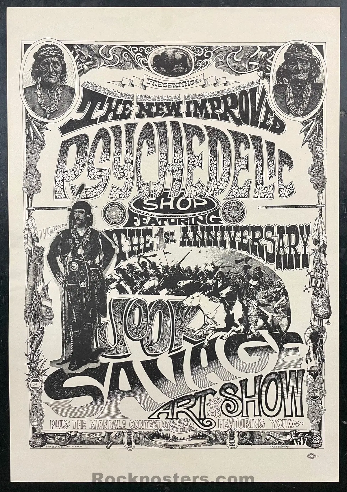 Auction - Aor Pg. 79R - Psychedelic Shop - Rick Griffin - 1967 Poster - Excellent 1