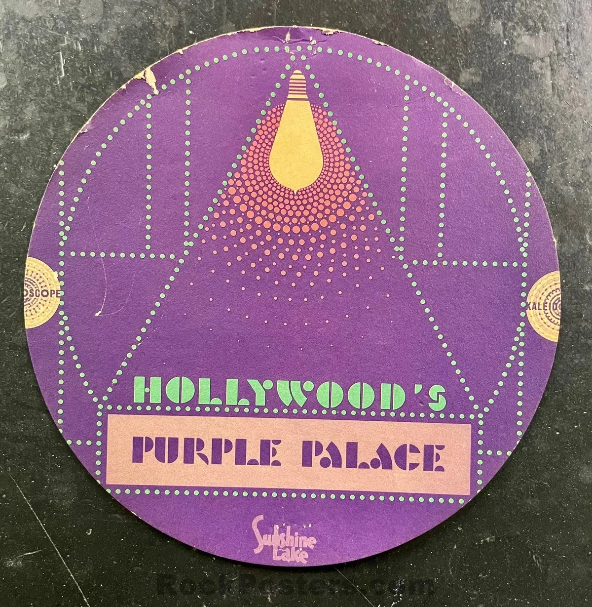 Auction - Love Sly & Family Stone - Round 1968 Postcard - Kaleidoscope Hollywood - Very Good 1