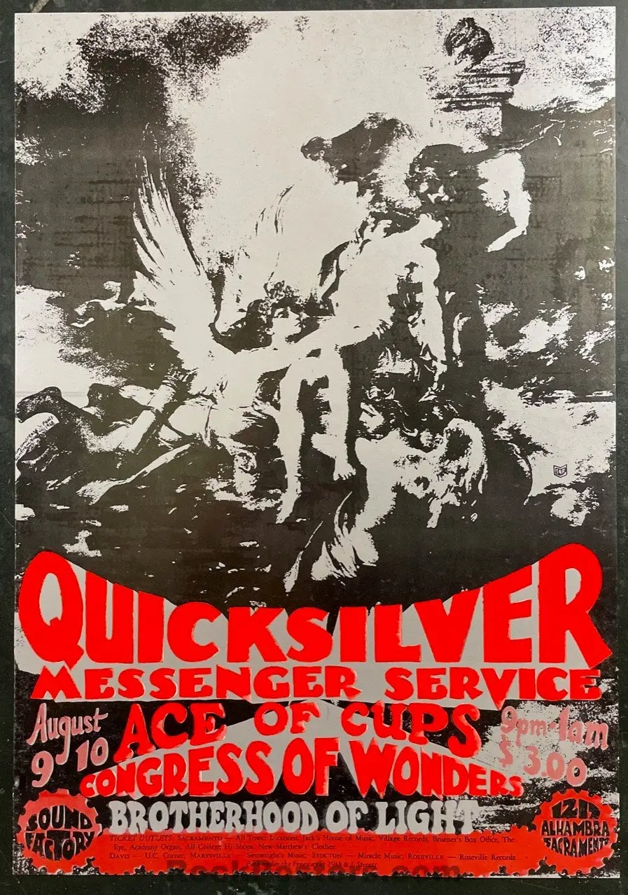 Auction - Quicksilver Messenger - San Andreas Fault - 1968 Poster - Sound Factory - Excellent 1