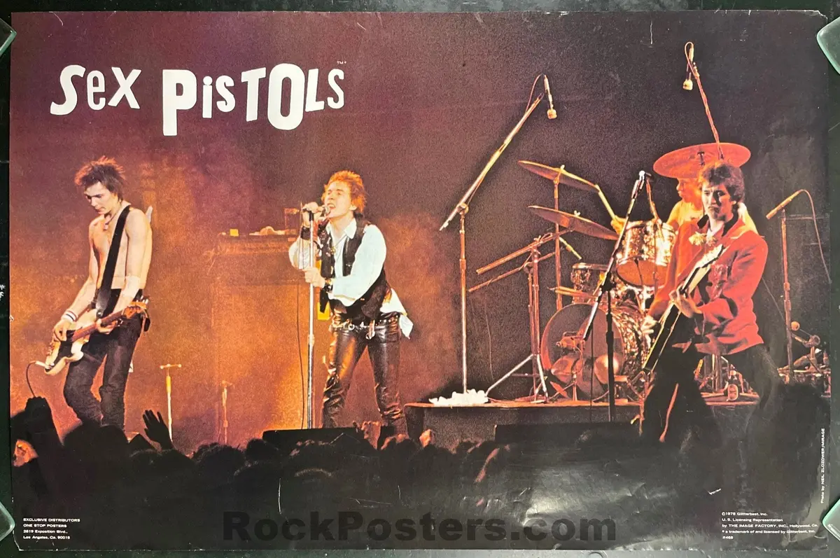 Auction - Sex Pistols - Band Photo - Glitter Best #468 - 1978 Personality Poster - Very Good 1