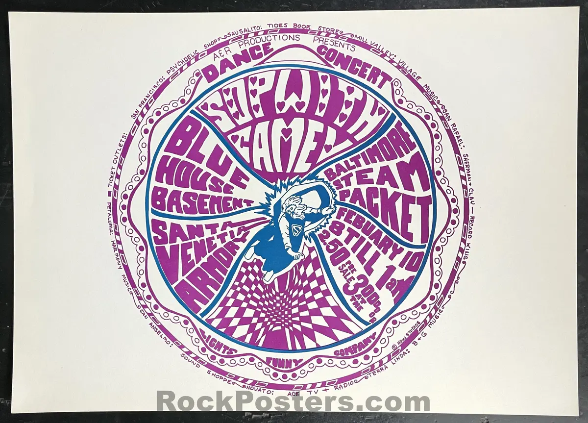 Auction - Grateful Dead - 1967 Poster - Santa Venetia Armory - Near Mint 1