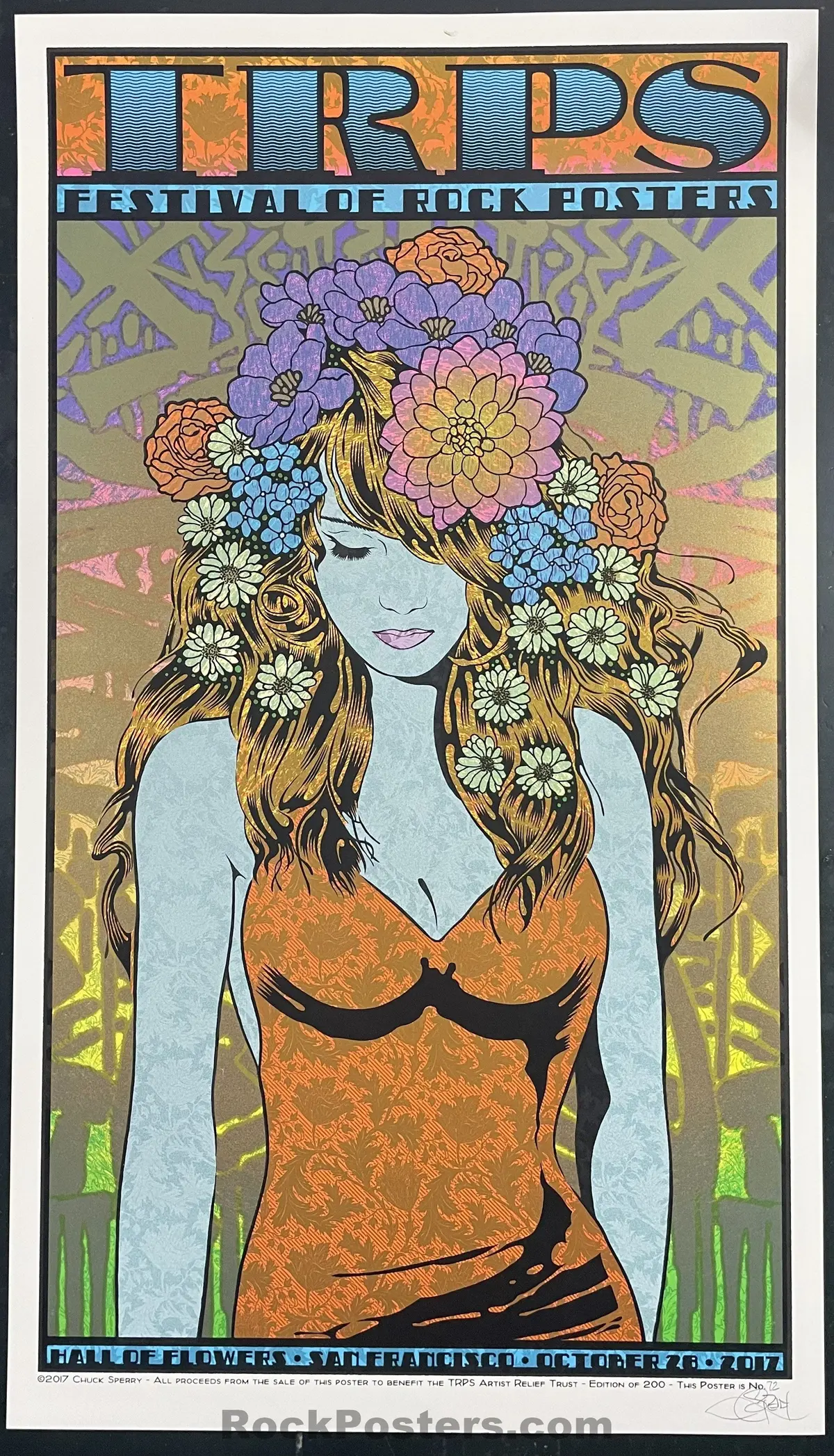 Auction - The Rock Poster Society - Trps San Francisco ’17 - Chuck Sperry - San Francisco - Mint 1