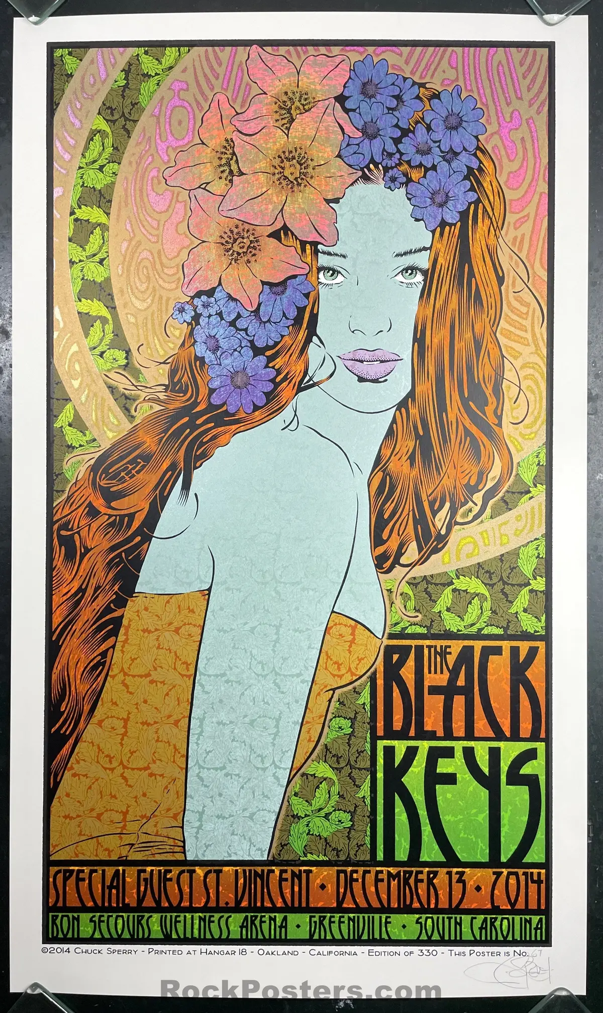 Auction - The Black Keys - Greenville '14 - Chuck Sperry - 1St Edition - Mint 1