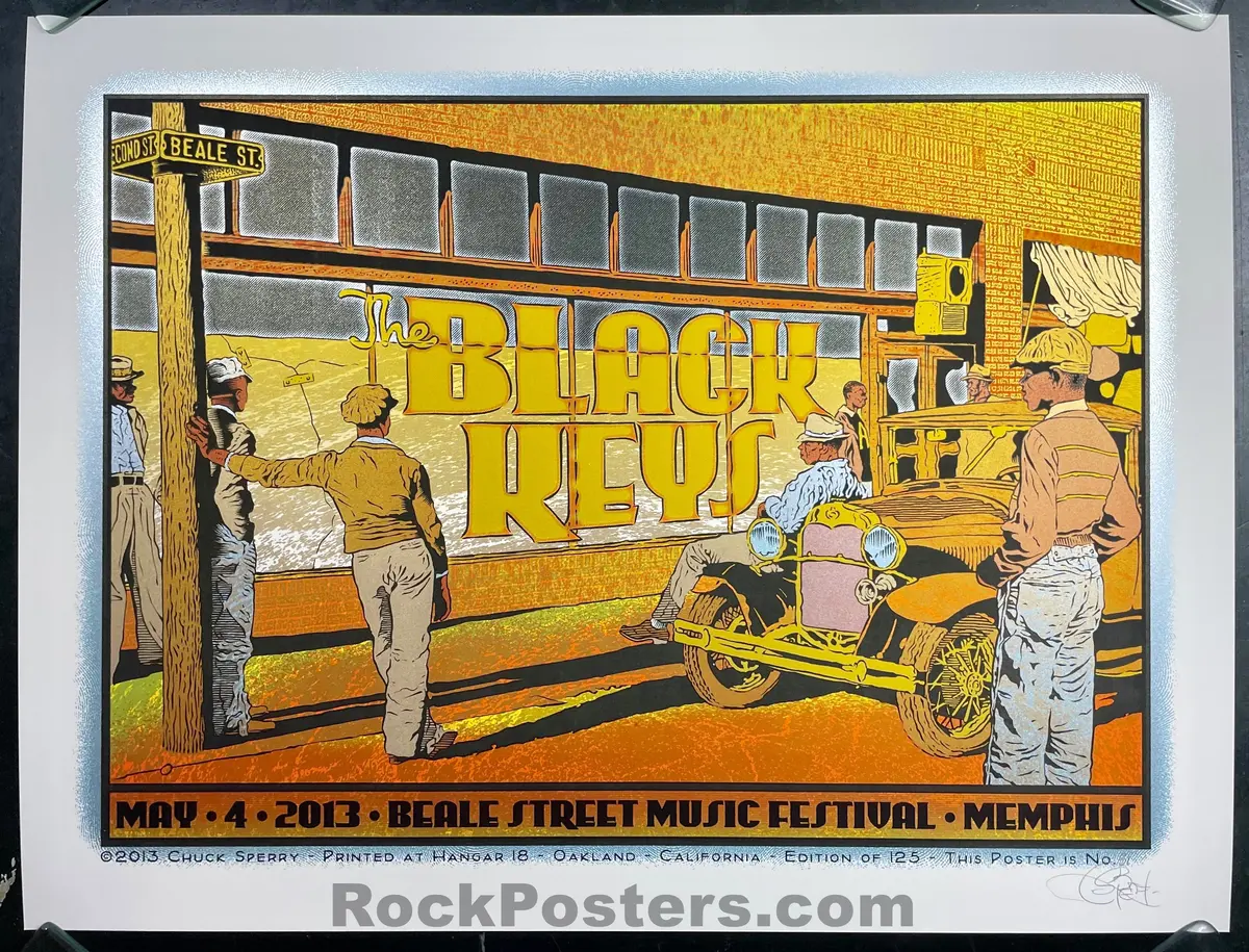 Auction - The Black Keys - Memphis '13 - Chuck Sperry - 1St Edition - Mint 1