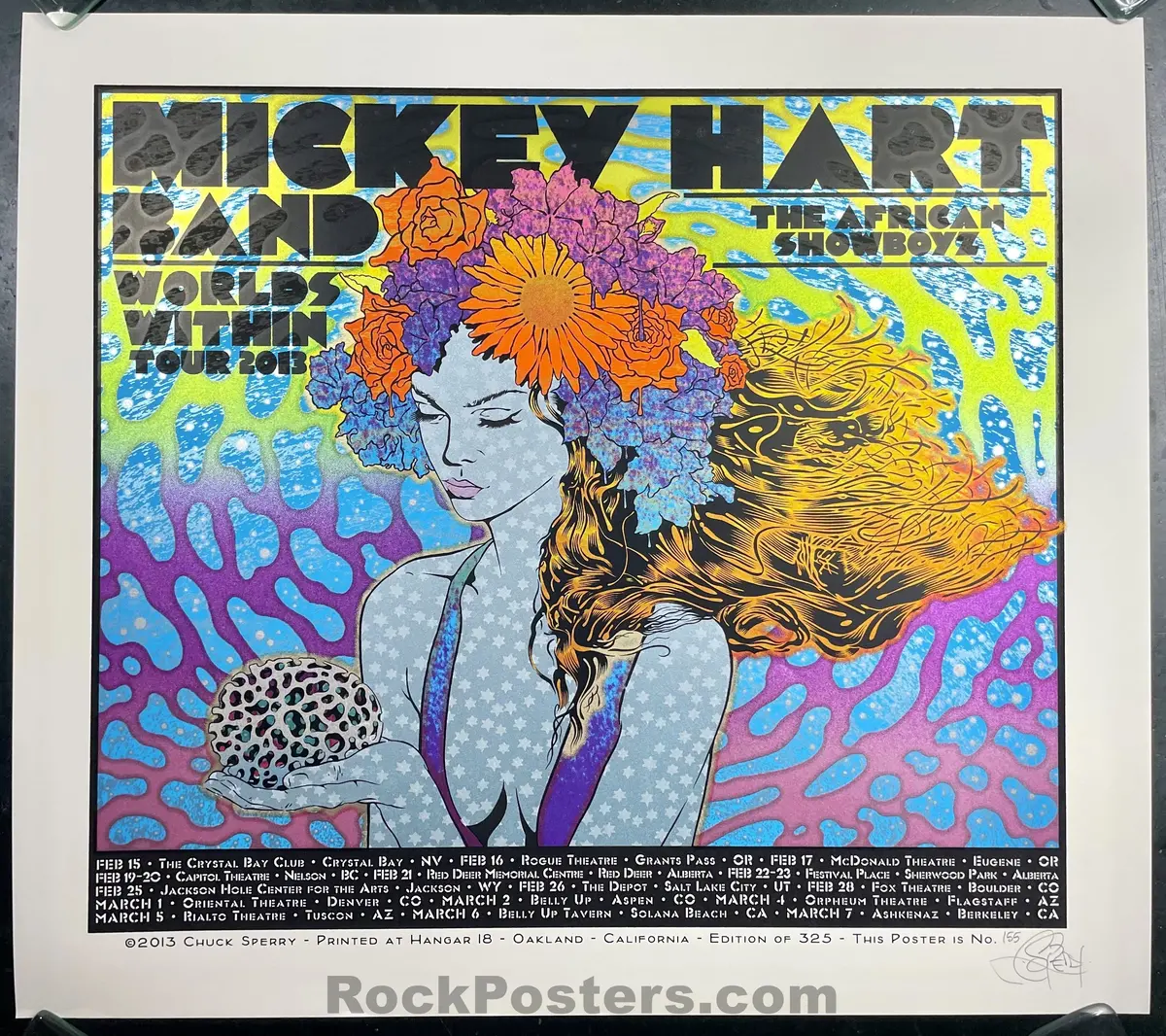 Auction - Mickey Hart Band - Worlds Within Tour '13 - Chuck Sperry - 1St Edition - Near Mint 1
