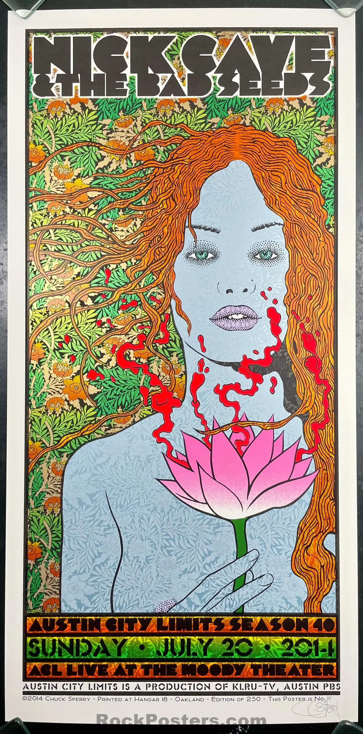 Auction - Nick Cave & The Bad Seeds - Austin '14 - Chuck Sperry - Artist Proof - Mint 1