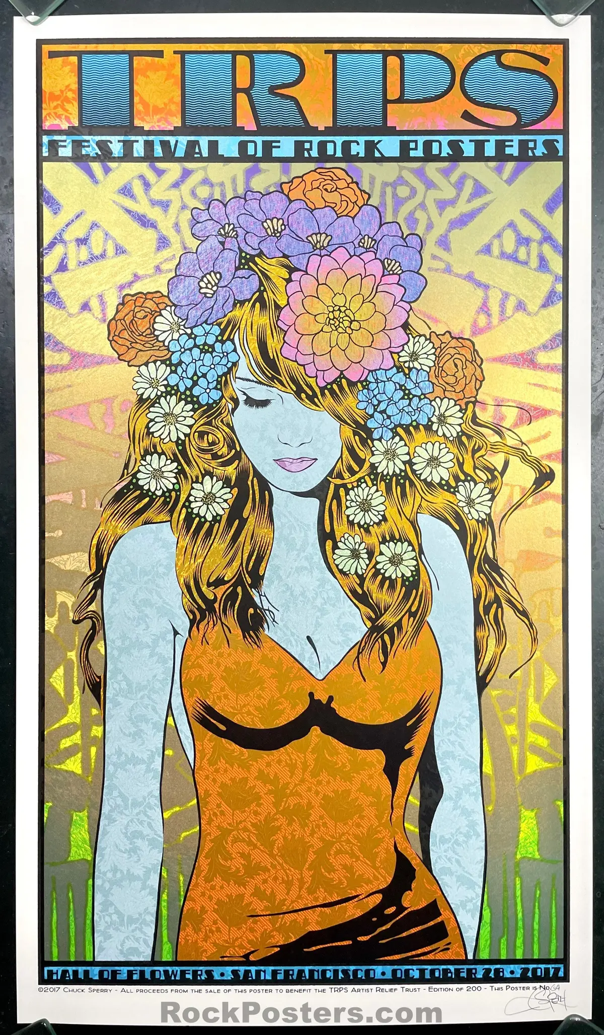 Auction - The Rock Poster Society - Trps San Francisco ’17 - Chuck Sperry - San Francisco - Mint 1