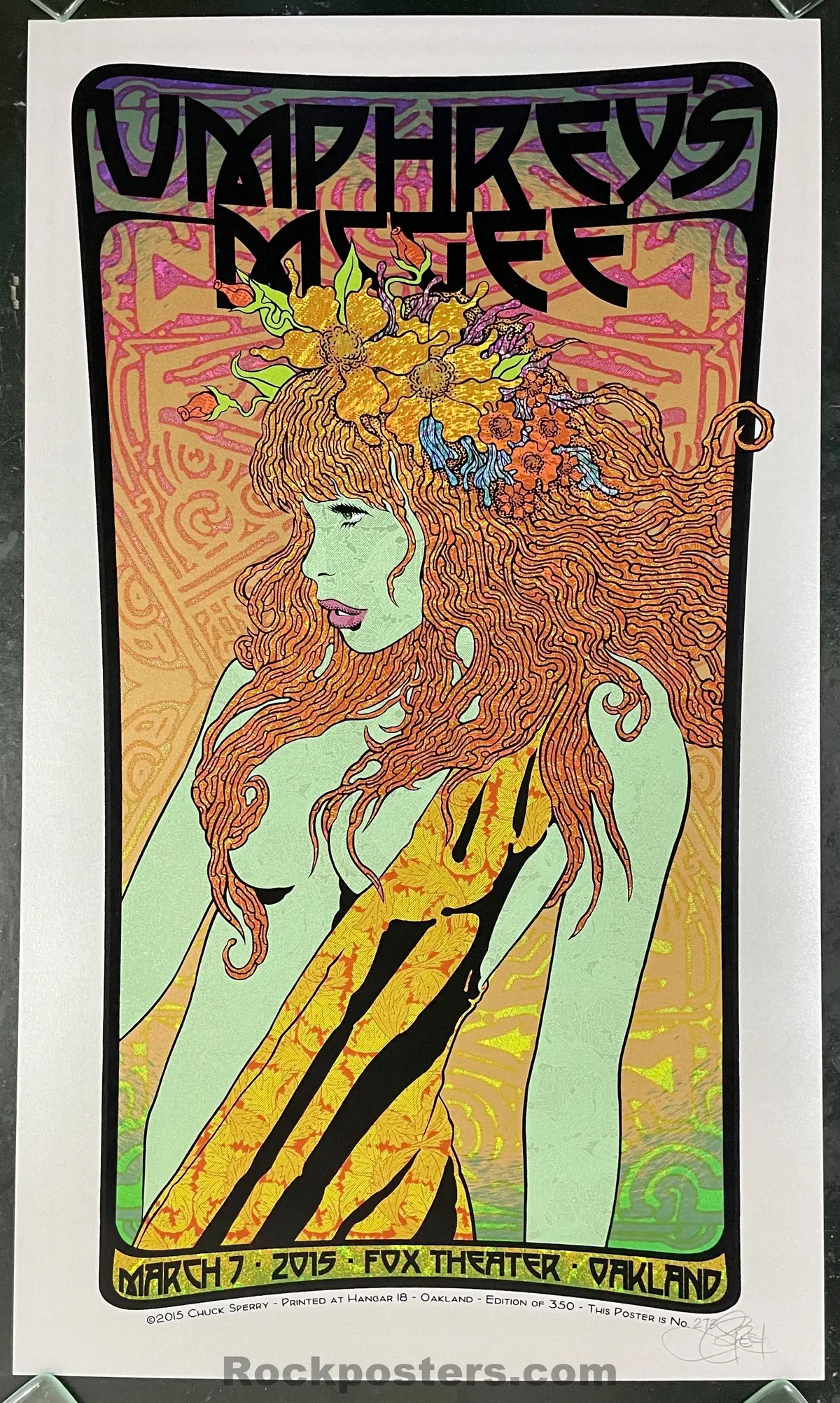 Auction - Umphrey's Mcgee - Oakland '15 - Chuck Sperry - 1St Edition - Mint 1