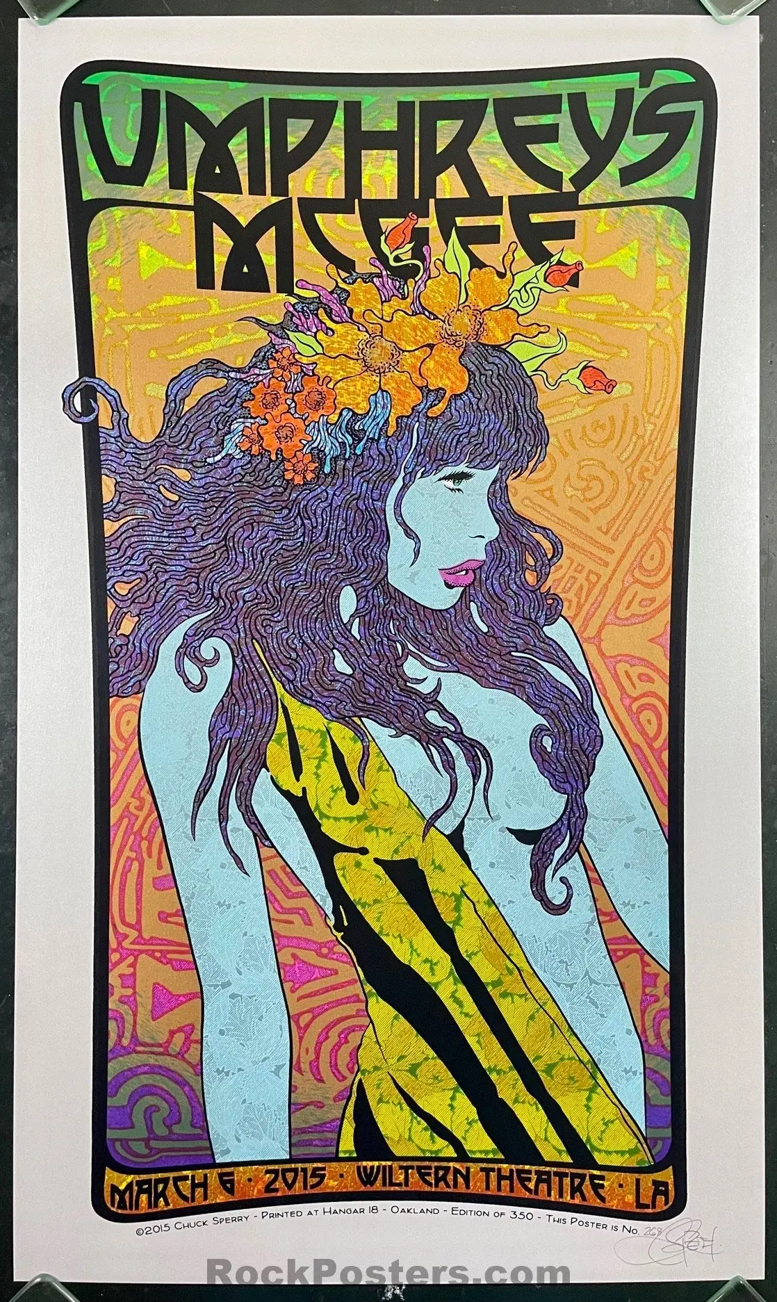 Auction - Umphrey's Mcgee - Los Angeles '15 - Chuck Sperry - 1St Edition - Mint 1