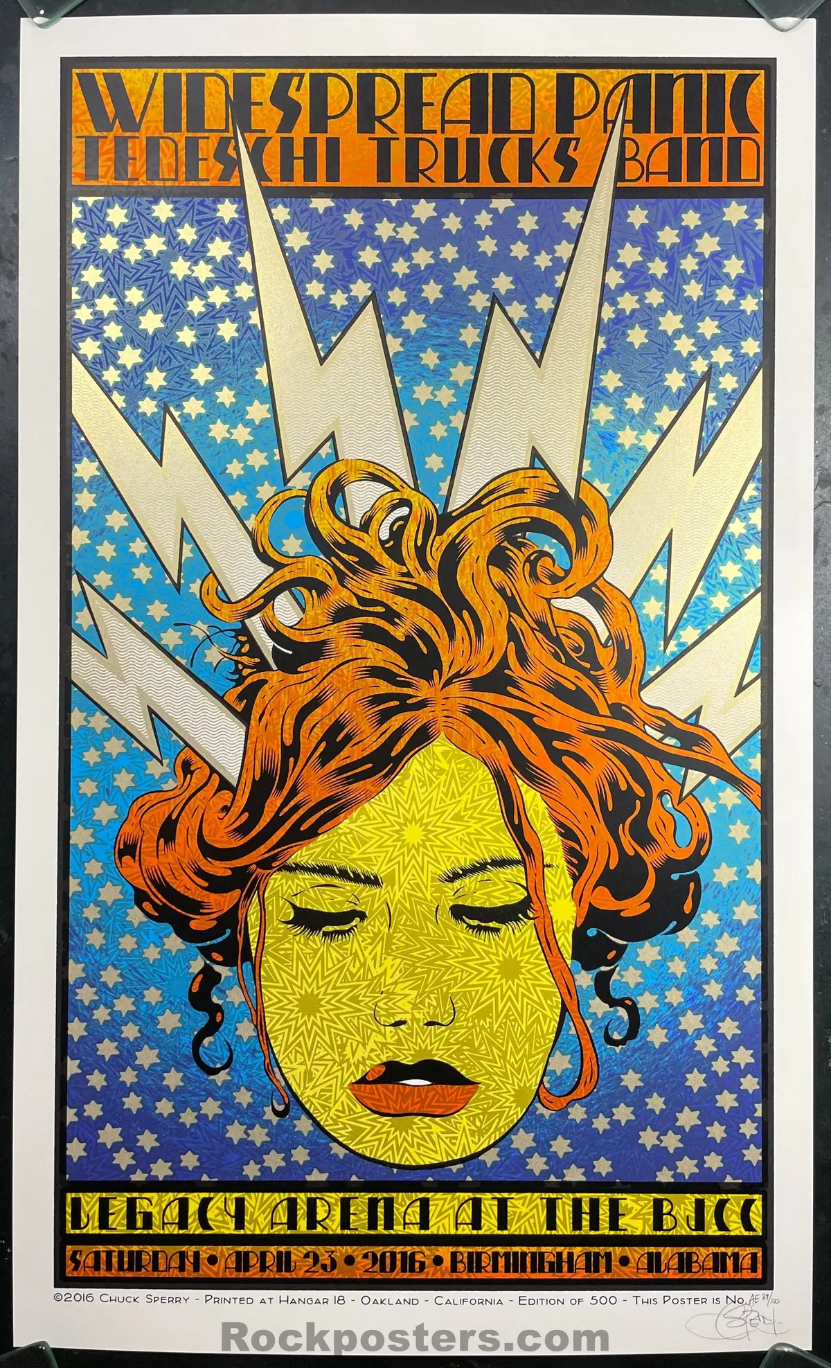 Auction - Widespread Panic - Birmingham '16 - Chuck Sperry - Artist Edition - Mint 1