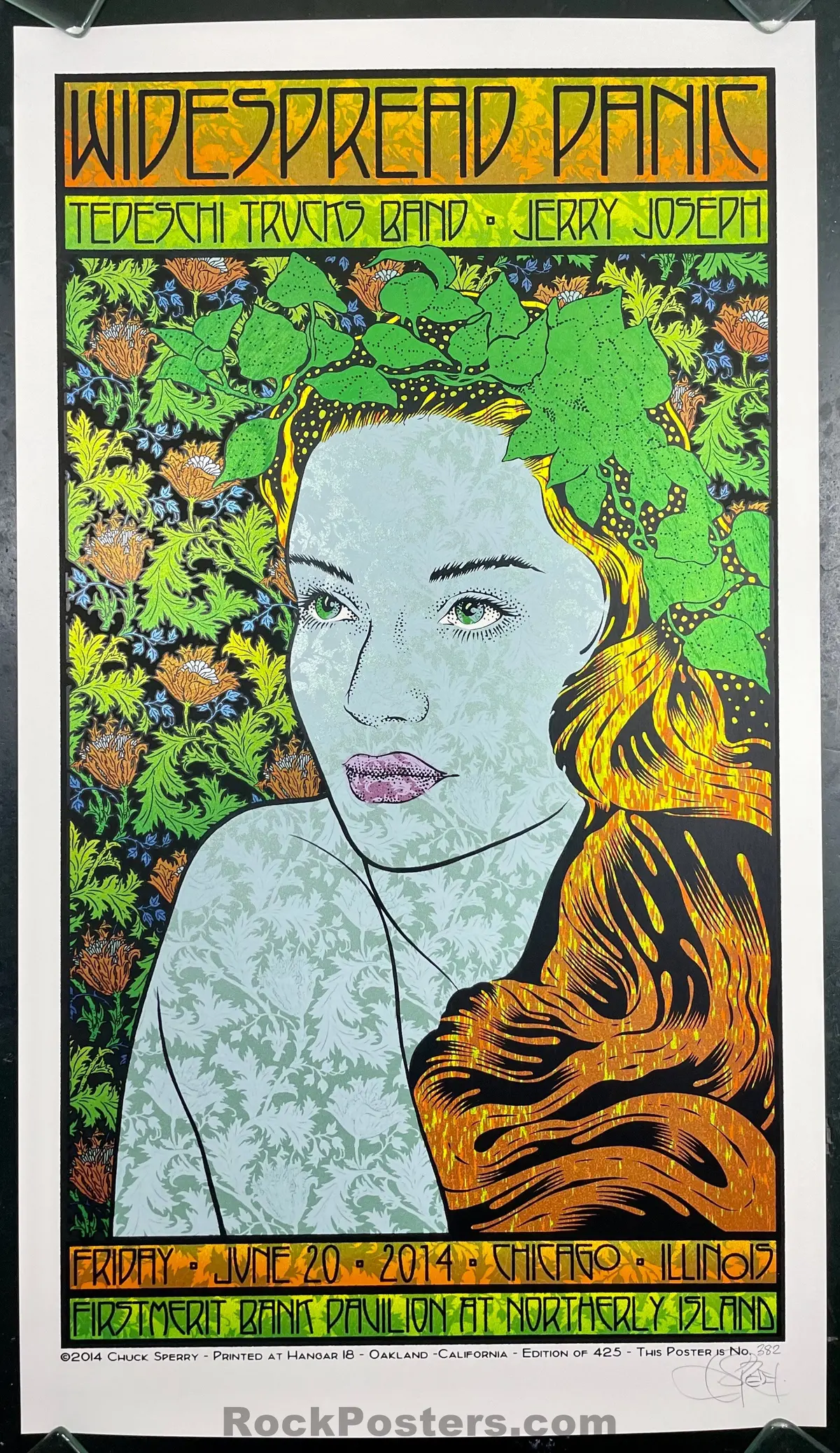 Auction - Widespread Panic - Chicago '14 - Chuck Sperry - 1St Edition - Mint 1
