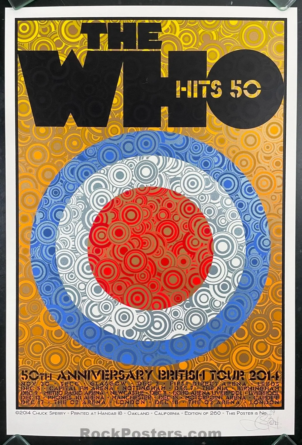 Auction - The Who - 50Th Anniversary - British Tour '14 - Chuck Sperry - 1St Edition - Mint 1
