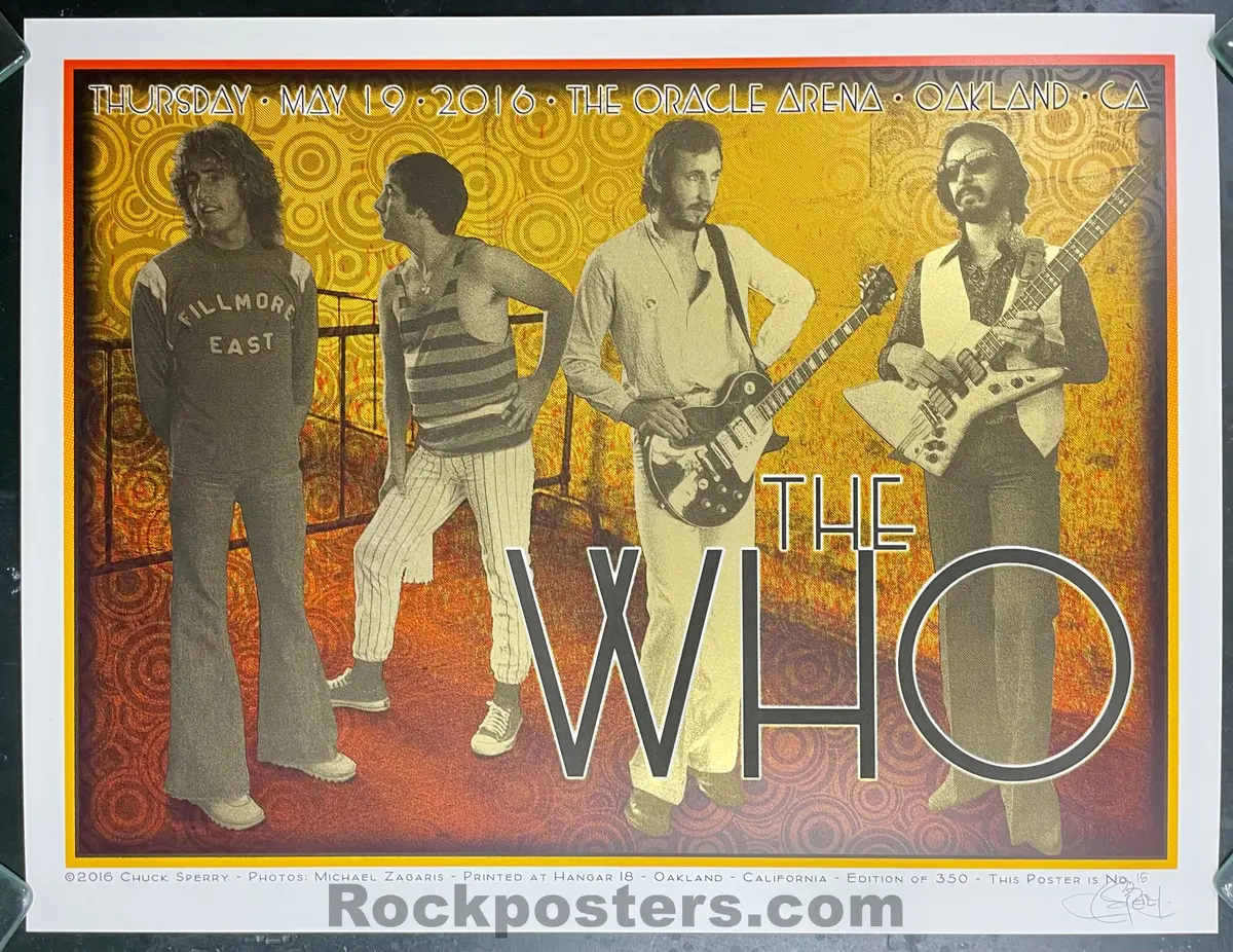 Auction - The Who - Oakland '16 - Chuck Sperry - 1St Edition - Mint 1