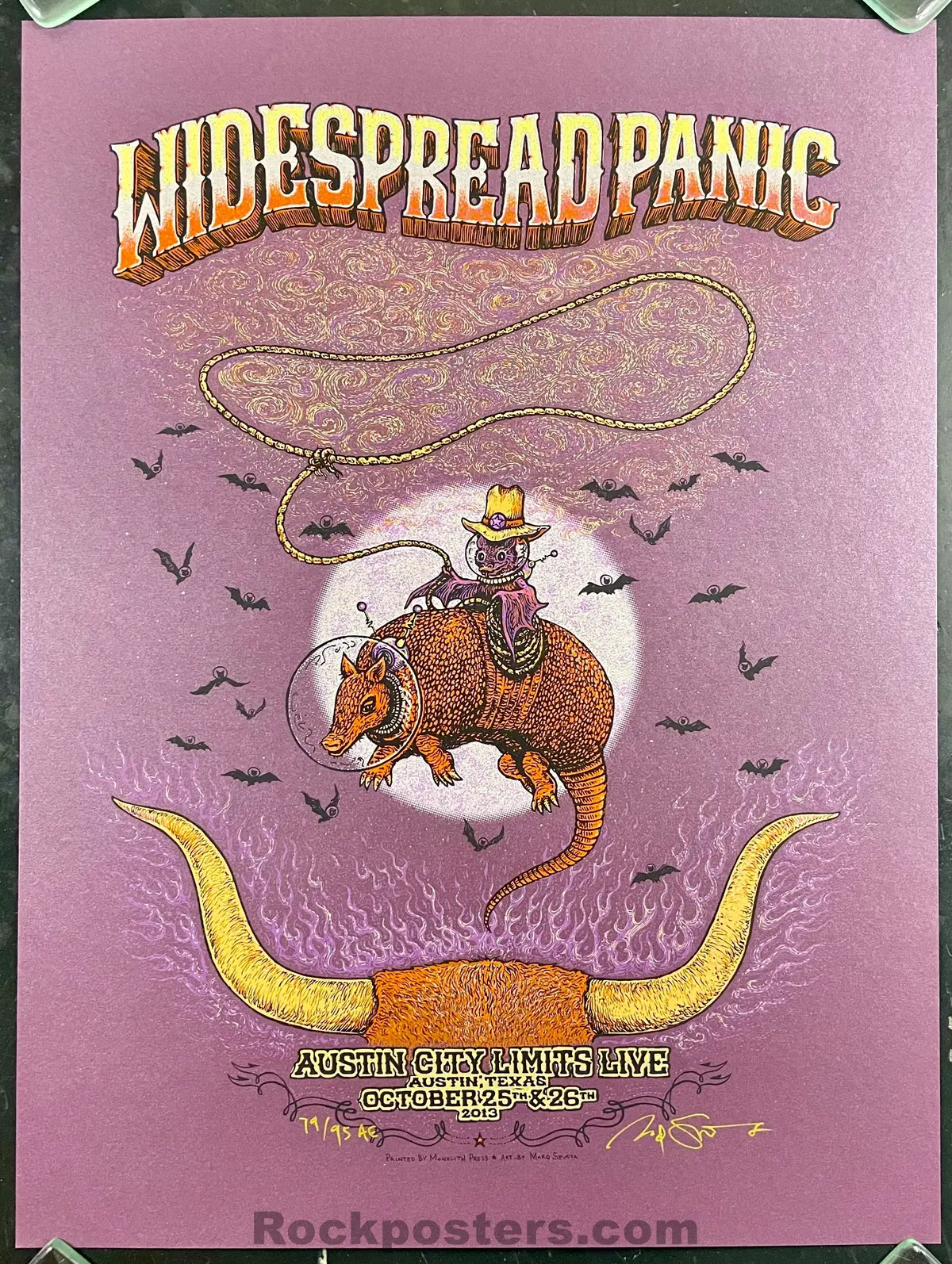 Auction - Widespread Panic - Austin '13 - Marq Spusta - Artist Edition - Mint 1