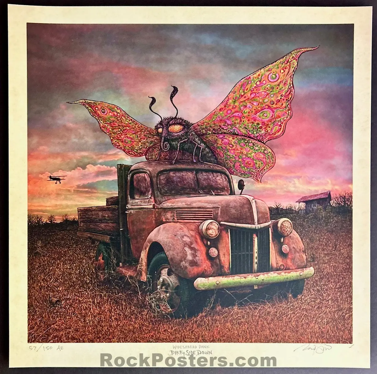 Auction -  Widespread Panic - Dirty Side Down '10 - Art Print - Marq Spusta - Mint 1