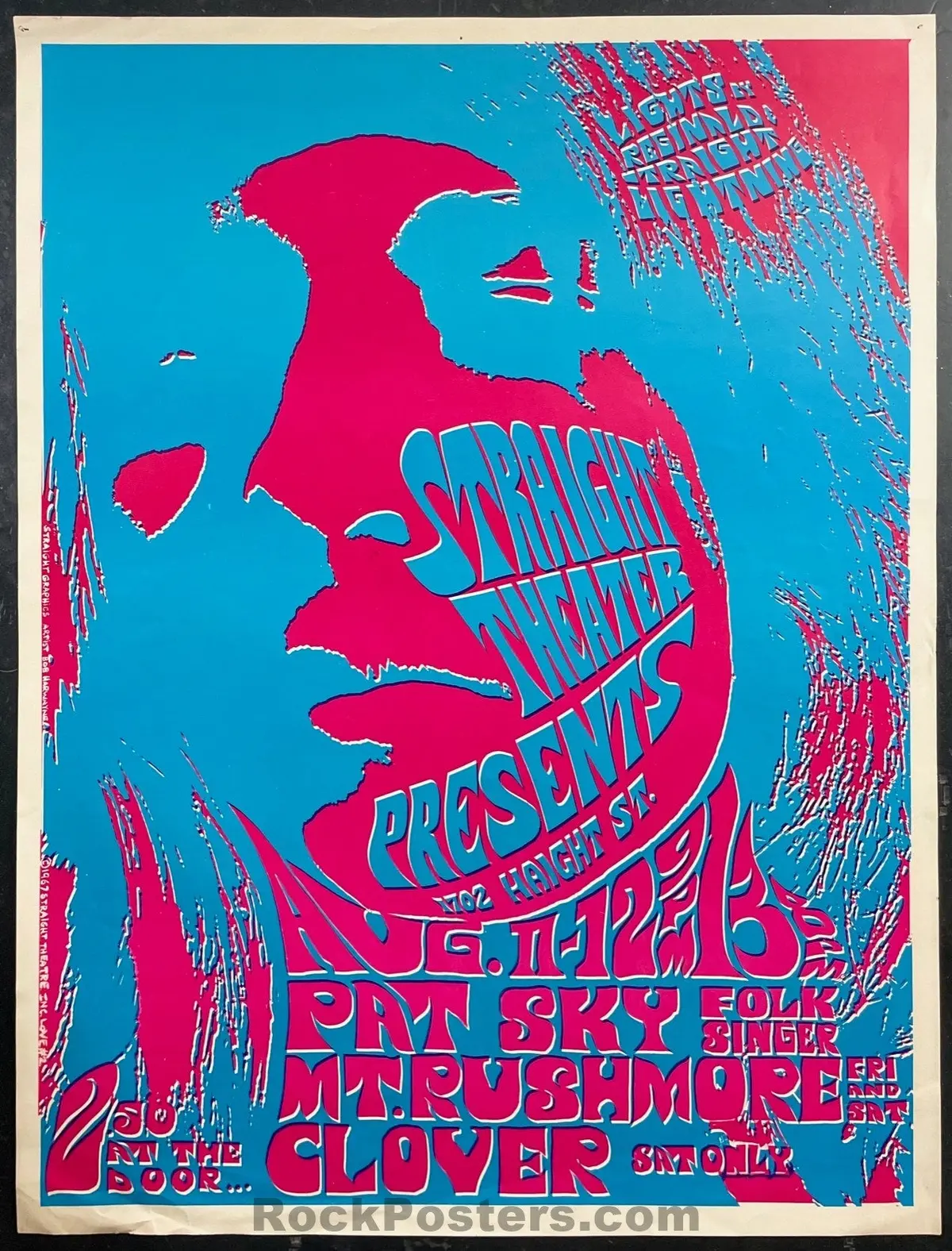 Auction - Clover - Straight Theater - 1967 Poster - Excellent 1