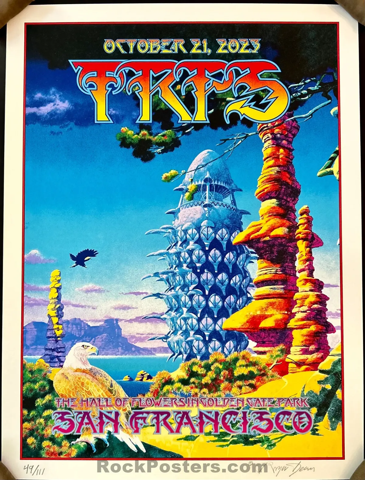 Auction - The Rock Poster Society - Trps '23 - Roger Dean - 1St Edition - Mint 1
