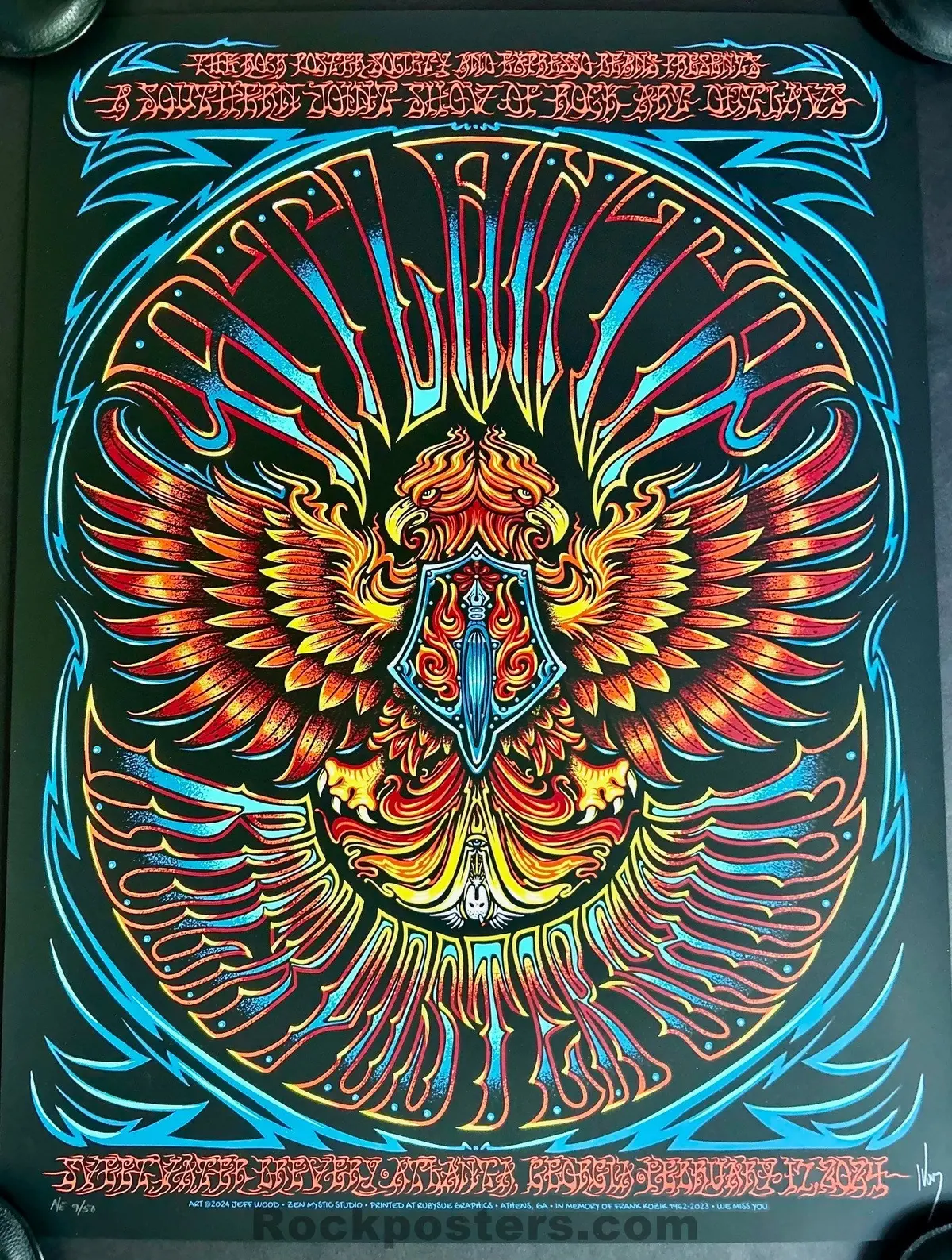 Auction - Trps - The Rock Poster Society - Jeff Wood - Atlanta '24 - Artist Edition Poster - Mint 1