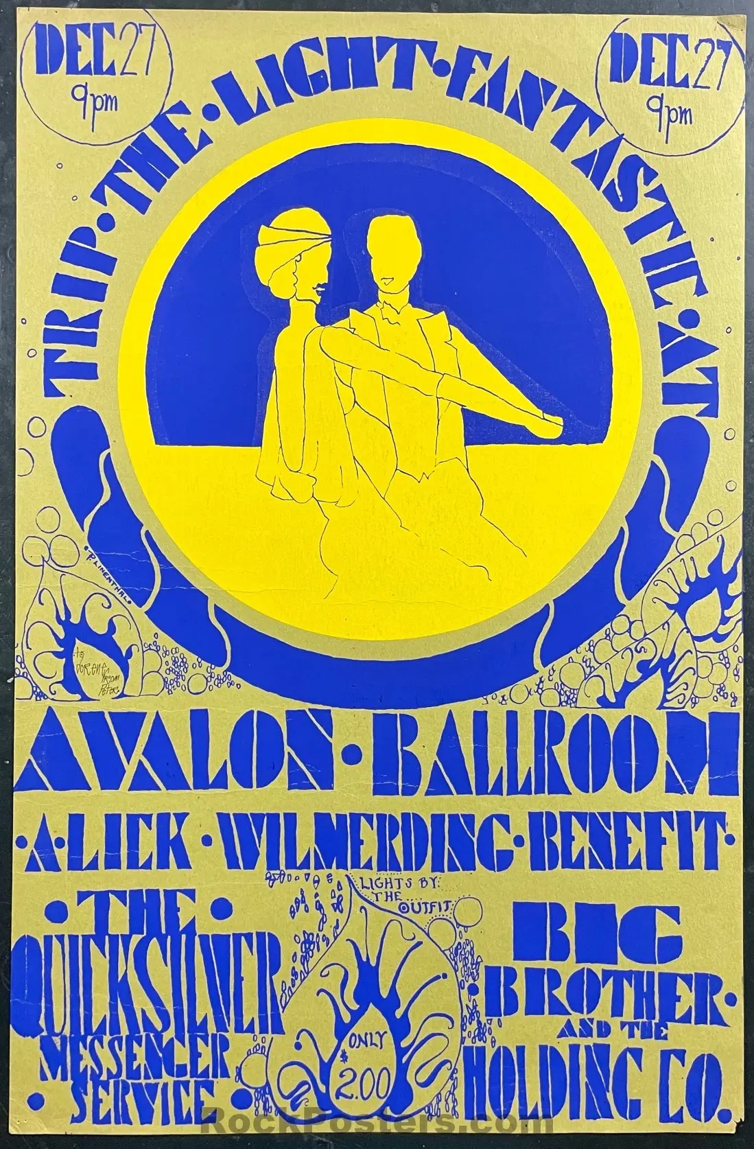 Auction - Family Dog - Janis Big Brother - Artist Signed - Avalon Ballroom - 1967 Silkscreen Poster - Very Good 1