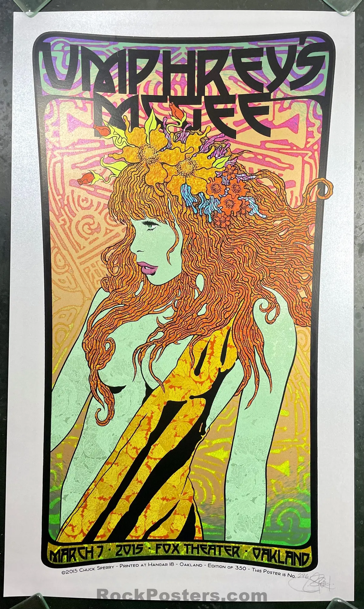 Auction - Umphrey's Mcgee - Oakland '15 - Chuck Sperry - 1St Edition - Mint 1