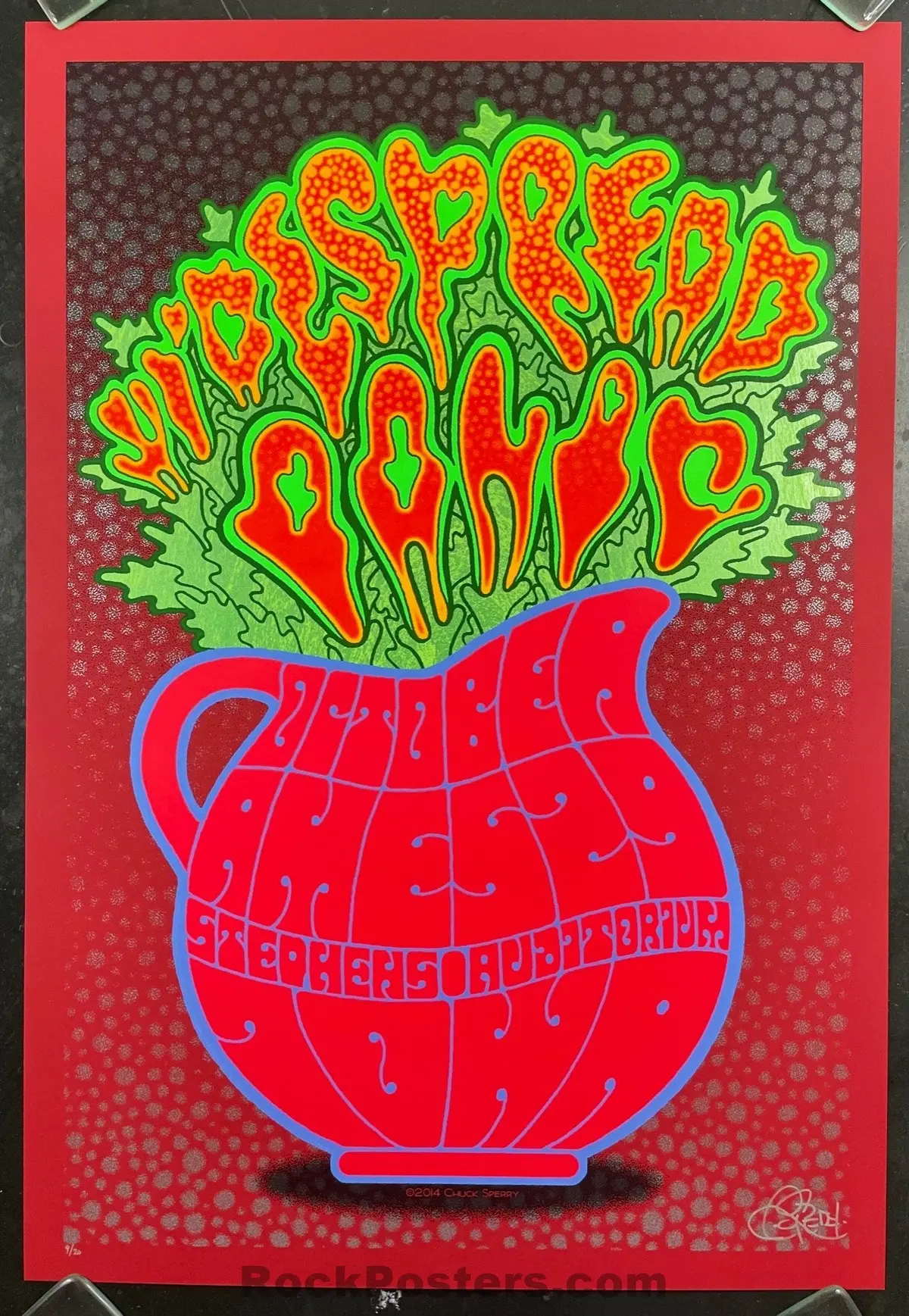 Auction - Widespread Panic - Ames '14 - Sperry - Two Poster Set - Red Wine Edition - Mint 1