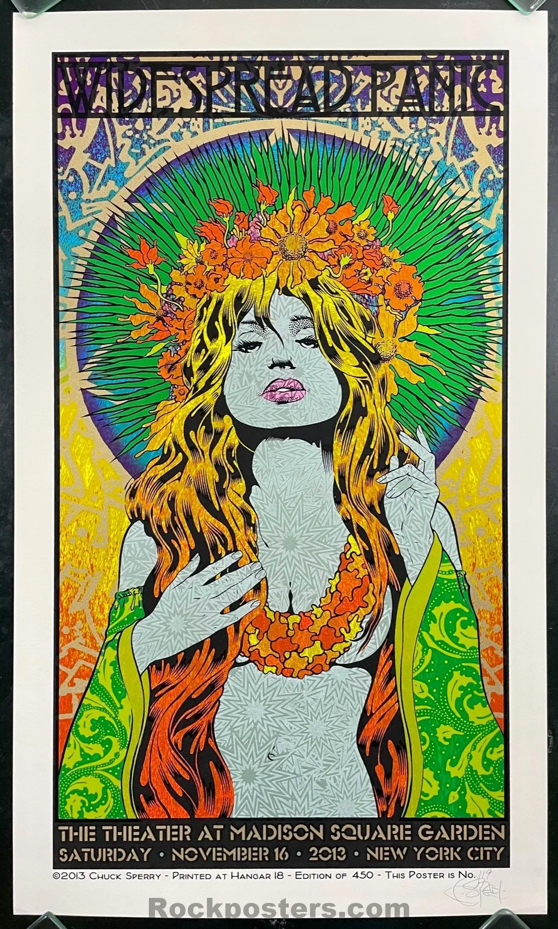 Auction - Widespread Panic - Nyc '13 - Chuck Sperry - 1St Edition - Madison Square Garden - Near Mint Minus 1