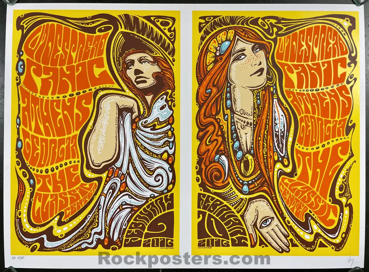 Auction - Widespread Panic - Athens '16 - Jeff Wood - Uncut Artist Edition - Mint 1