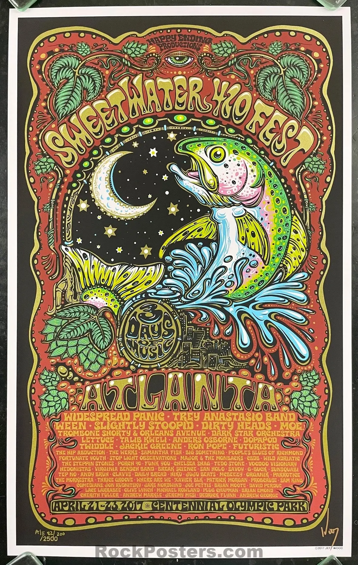 Sweetwater 420 Fest - Jeff Wood - Atlanta '17 - Artist Edition - Mint 1