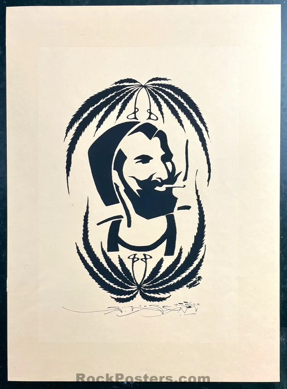 Auction - Zig Zag Man - Stanley Mouse Signed - 1960S Silkscreen Poster - Excellent 1