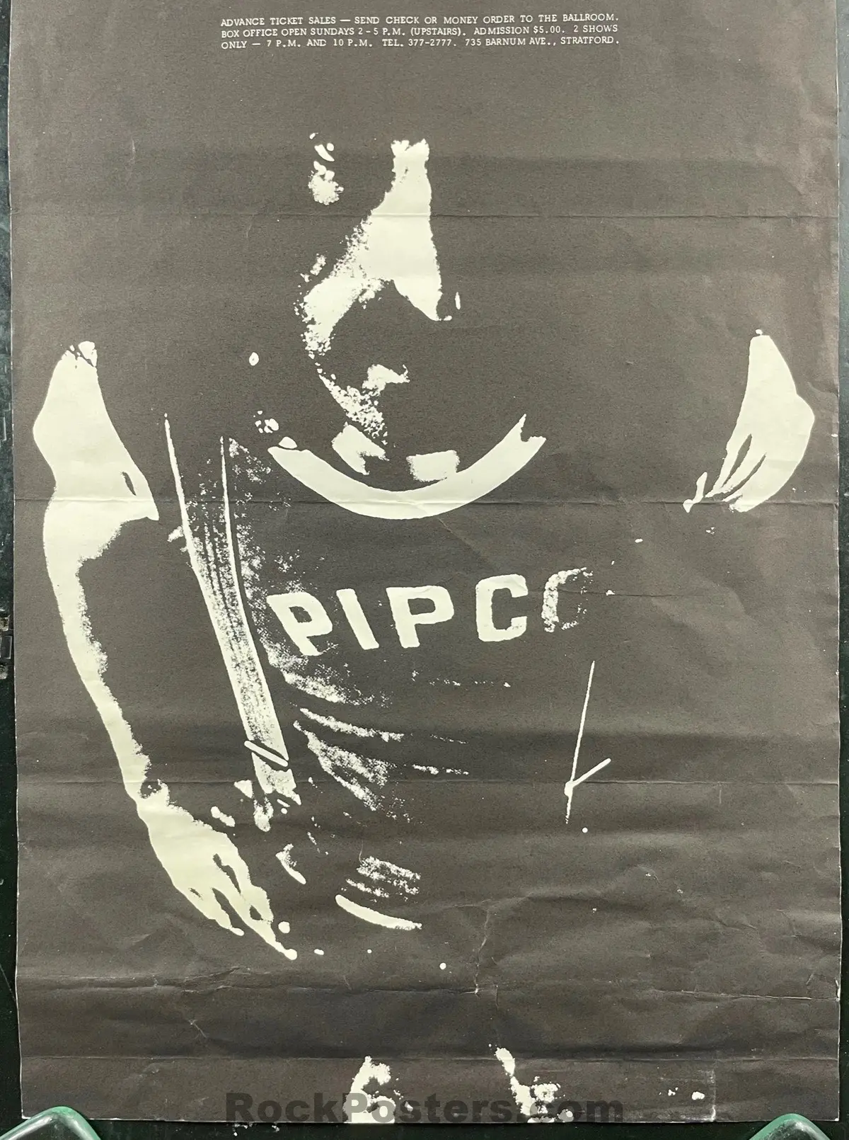 Auction - Frank Zappa - Mothers Of Invention - 1969 Poster - Stratford Ct - Very Good 2