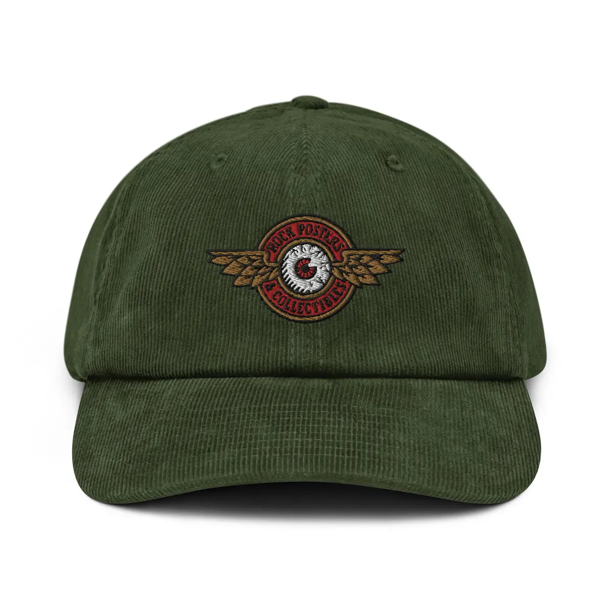 Rockposters.Com - Est. 1991 Corduroy Ball Cap - Dark Olive 1