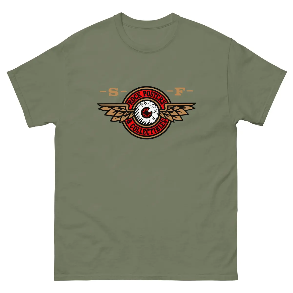 Rockposters.Com - Est. 1991 Men's T-Shirt - Army Green 1
