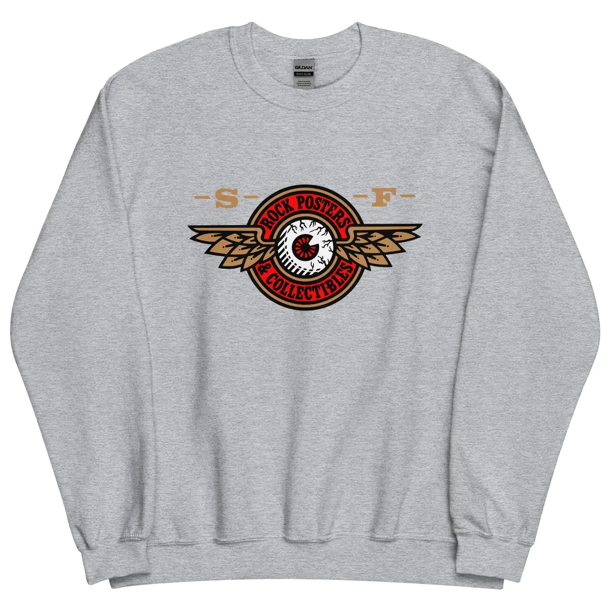Rockposters.Com - Est. 1991 Men's Crewneck Sweatshirt - Heather Grey 1