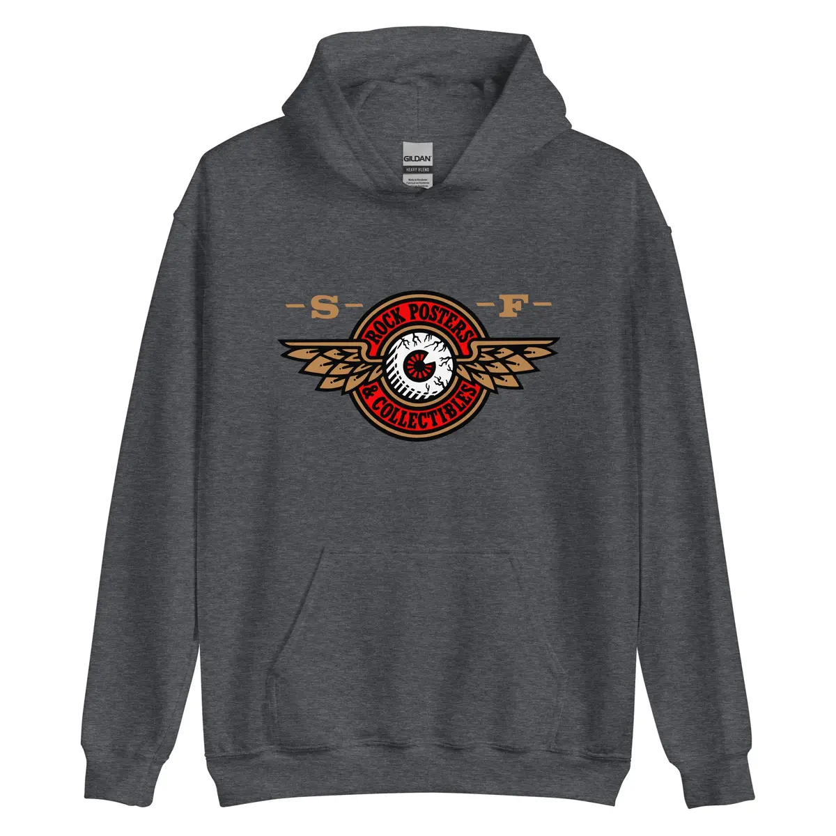 Rockposters.Com - Est. 1991 Men's Hooded Sweatshirt - Dark Heather Grey 1